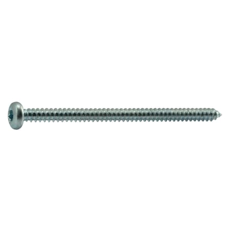 Midwest Fastener Sheet Metal Screw, #10 x 3 in, Zinc Plated Steel Pan Head Torx Drive, 10 PK 37032